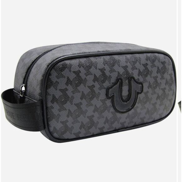 True Religion Coda Horseshoe Logo Dopp Bag - Picture 4 of 10